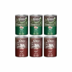 Nekko Mono Mix 2 Smaków Mokra Karma Dla Psa 6x400g