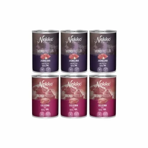 Nekko Mono Mix 2 Smaków Mokra Karma Dla Psa 6x400g