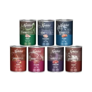 Nekko Mono Mix Smaków Mokra Karma Dla Psa 7x400g