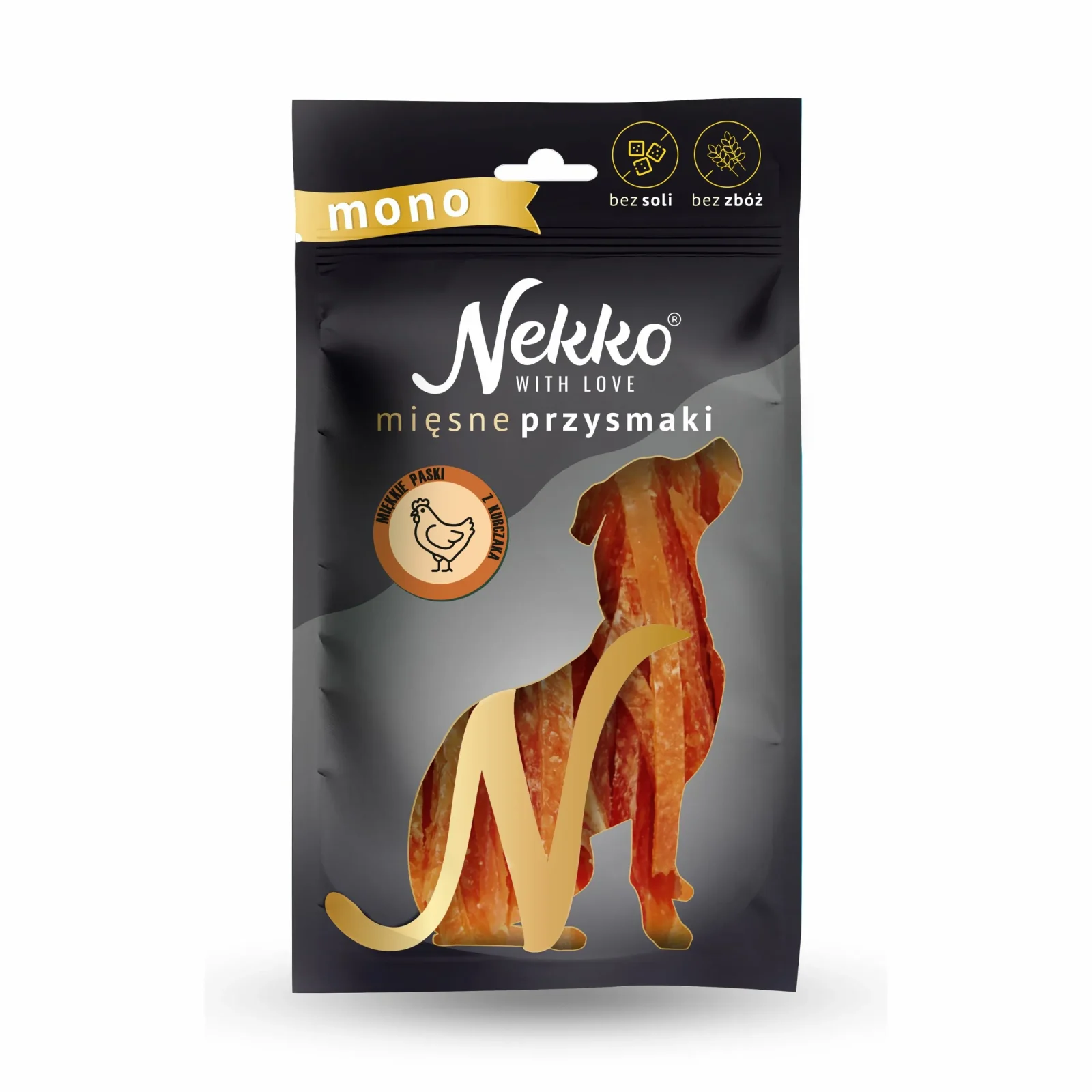 NEKKO Mono Paski miękkie z kurczaka 80g