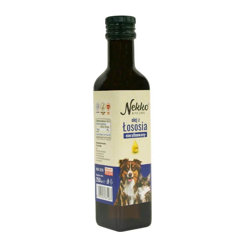 NEKKO Olej z łososia dla psa i kota 250ml