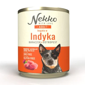 NEKKO pies Adult Indyk, Burak, Ostropest 800g