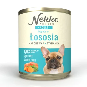 NEKKO pies Adult Łosoś, marchewka, tymianek 800g