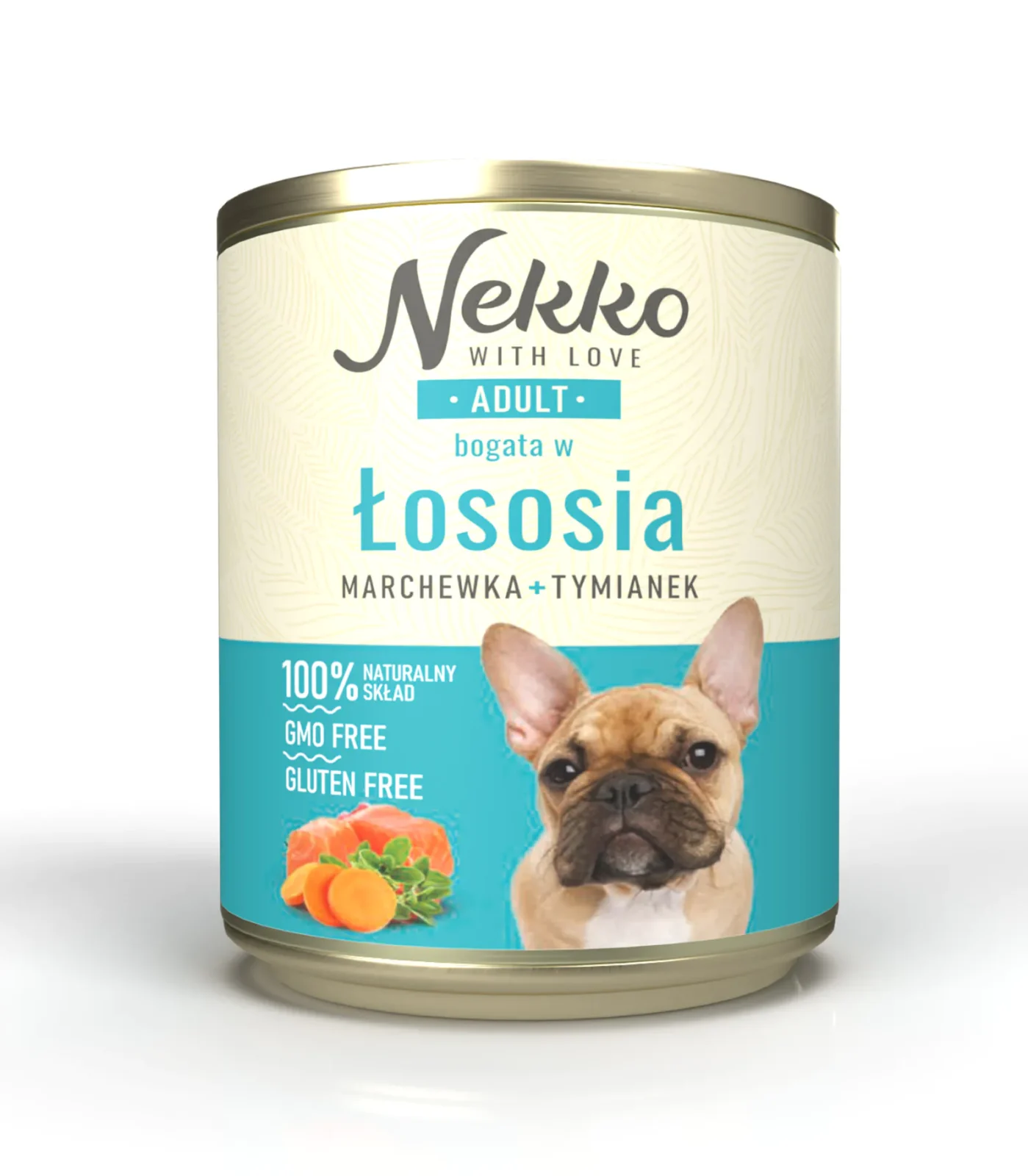 NEKKO pies Adult Łosoś, marchewka, tymianek 800g