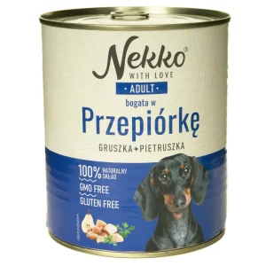 NEKKO pies Adult Przepiórka, Gruszka, Pietruszka 800g