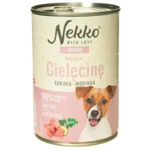NEKKO pies Junior Cielęcina, Cukinia, Moringa 400g