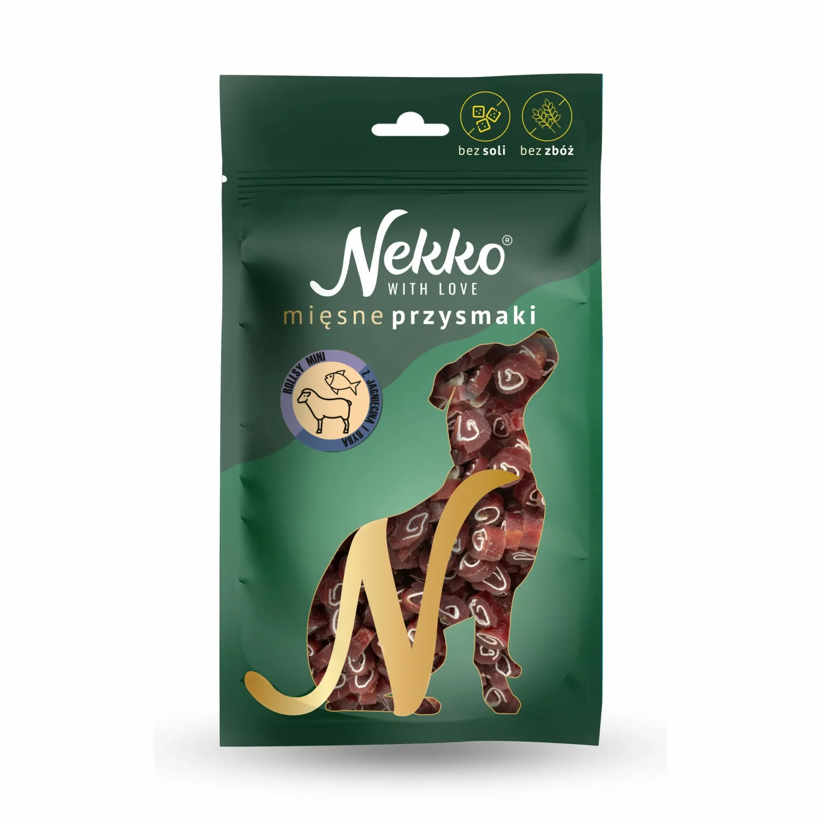 NEKKO Rollsy MINI jagnięcina i ryba 1cm 80g