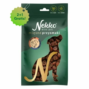 NEKKO Rollsy MINI kaczka i ryba Przysmak Dla Psa 2x80g + 80g Gratis