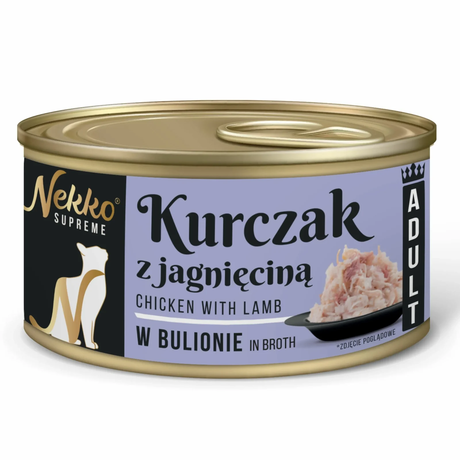 NEKKO SUPREME Adult Kurczak z Jagnięcina w bulionie 80g