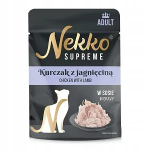 NEKKO SUPREME ADULT Kurczak z jagnięciną w sosie 70g mokra karma dla kota