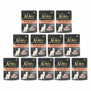NEKKO SUPREME Adult Kurczak z Kaczką w bulionie 12x70g