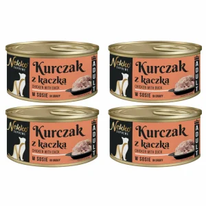 NEKKO SUPREME Adult Kurczak z Kaczka w sosie 4x80g
