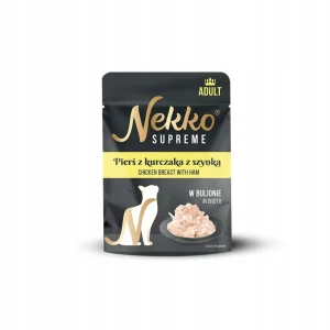 NEKKO SUPREME ADULT Pierś kurczak z szynką w bulionie 70g mokra karma Koty