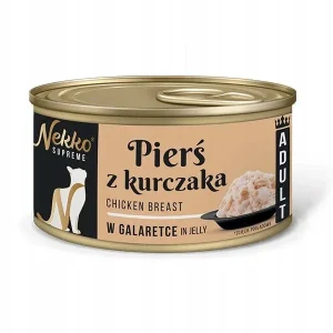 NEKKO SUPREME ADULT Pierś z kurczaka w galaretce puszka 80g