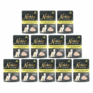 NEKKO SUPREME Adult Pierś z Kurczaka z Szynką w bulionie 12x70g