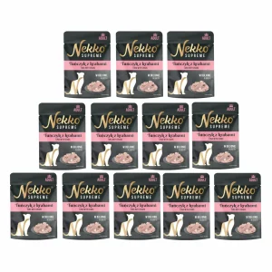 NEKKO SUPREME Adult Tuńczyk z Krabami w bulionie 12x70g