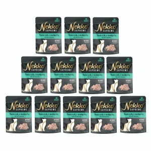 NEKKO SUPREME Adult Tuńczyk z Makrelą w sosie 12x70g