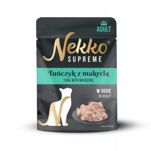NEKKO SUPREME ADULT Tuńczyk z makrelą w sosie 70g mokra karma dla kotów