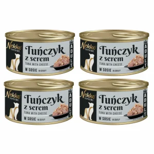 NEKKO SUPREME Adult Tuńczyk z Serem w sosie 4x80g