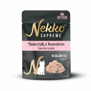 NEKKO SUPREME Kitten Tuńczyk z Łososiem w galaretce 70g