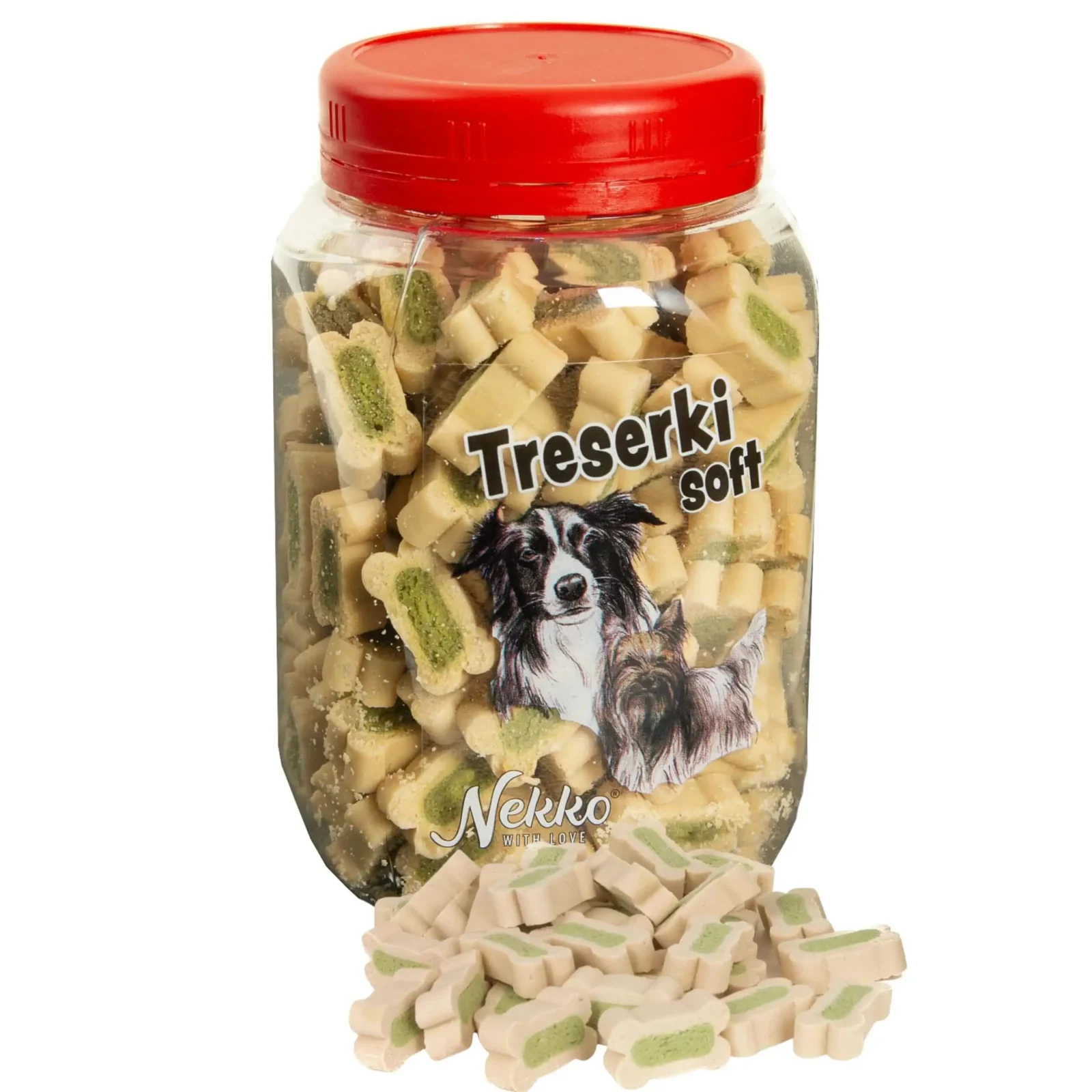 NEKKO Treserki SOFT Kostki Duo Miętowe 300g