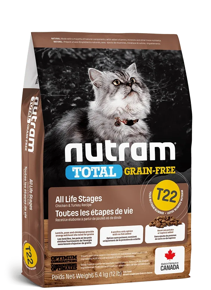 NUTRAM Cat T22 Total Grain Free Indyk Kura 5.4kg Kocięta i koty Holistic
