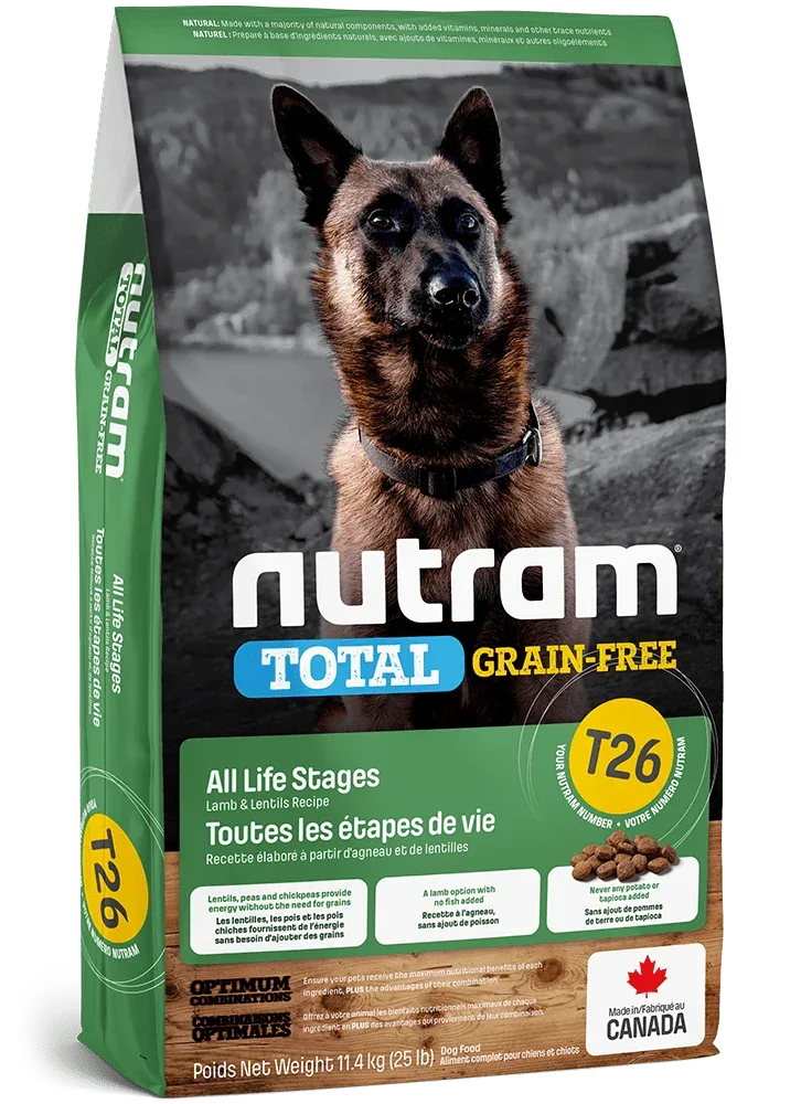 NUTRAM T26 Total Grain Free MONO Jagnięcina Soczewica 2 kg Pies dorosły