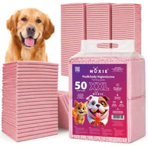NUXIE® Mata dla psa podkłady higieniczne różowe xxl 50szt 60x90cm