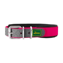 Obroża malinowa Convenience Comfort z miękką wyściółką 55/M-L