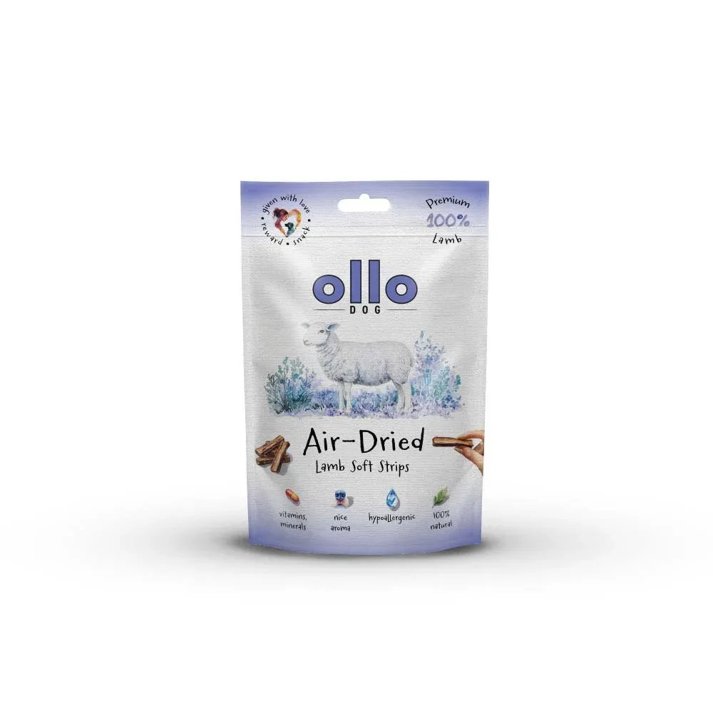 Ollo Air Dried 100% Lamb Strips Przysmaki dla Psów Jagnięcina 80g