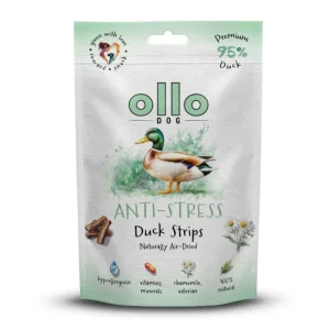 Ollo Air Dried Anti-Stress Duck Strips 80g – Funkcjonalne