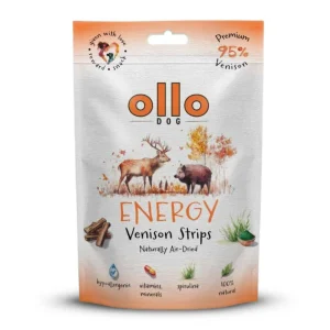 Ollo Air Dried Energy Venison Strips 80g – Funkcjonalne