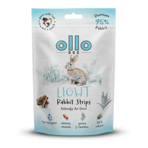 Ollo Air-Dried Light Rabbit Strips – Funkjonalne 80g