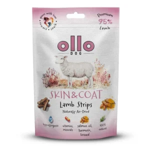 Ollo Air Dried Skin & Coat Lamb Strips 80g – Funkcjonalne
