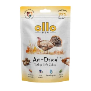 Ollo Air-Dried Turkey Cubes – przysmaki z indyka dla psa 80g