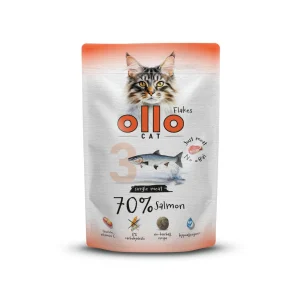 Ollo Cat nr 3 Łosoś 85 g – mokra karma uzupełniająca dla kota