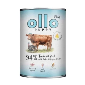 Ollo Plus Kolagen Puppy Indyk i Wołowina 400 g – mokra karma dla szczeniąt