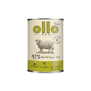 Ollo Pure Wołowina Zielone Żwacze karma mokra dla psa 850g monobiałkowa