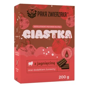 Paka Zwierzaka Ciastka Jagnięcina z Żurawiną 200g