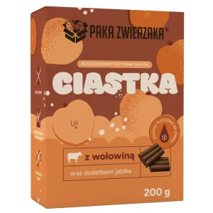 Paka Zwierzaka Ciastka Wołowina z Jabłkiem 200g