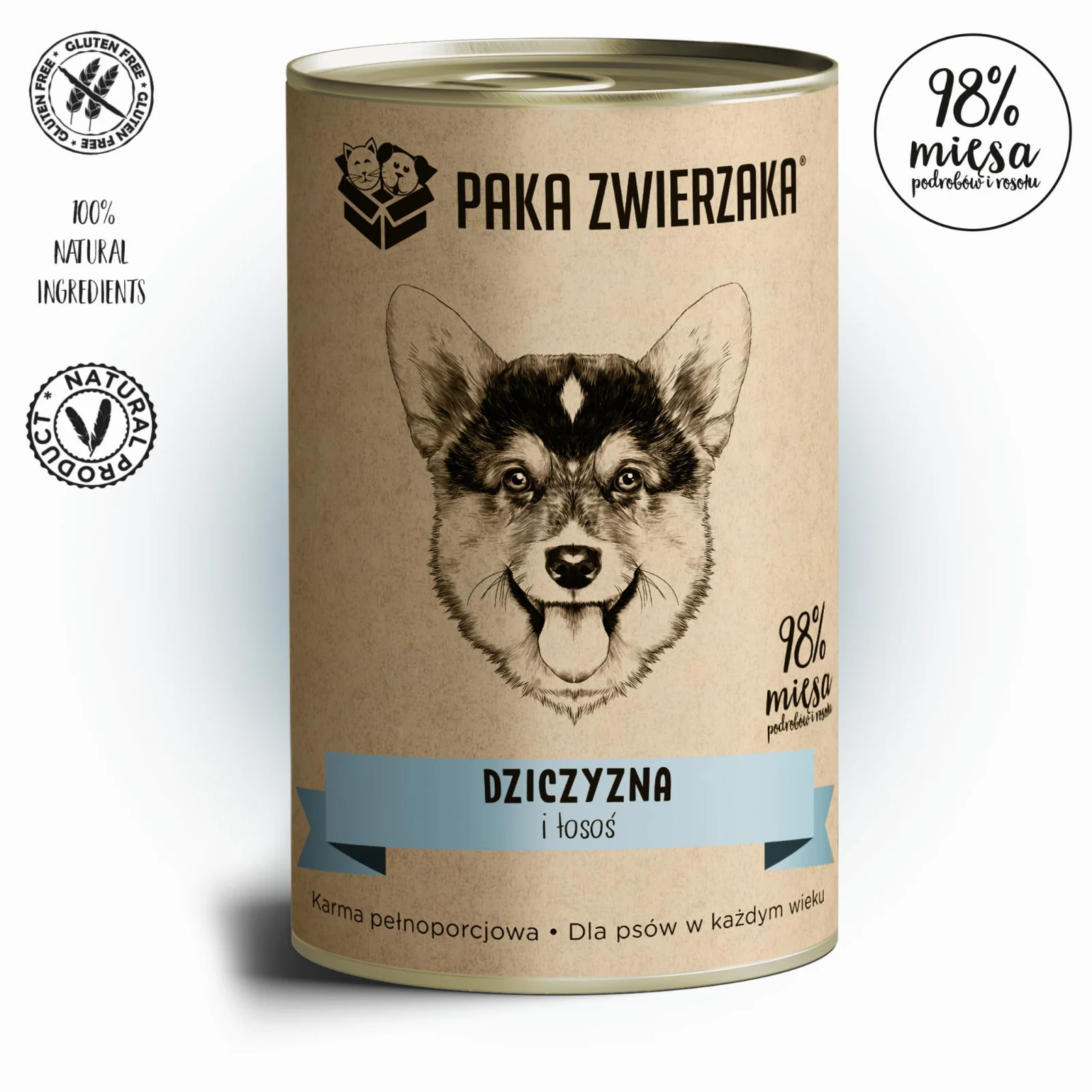 Paka zwierzaka Dziczyzna i Łosoś 400g - Image 2