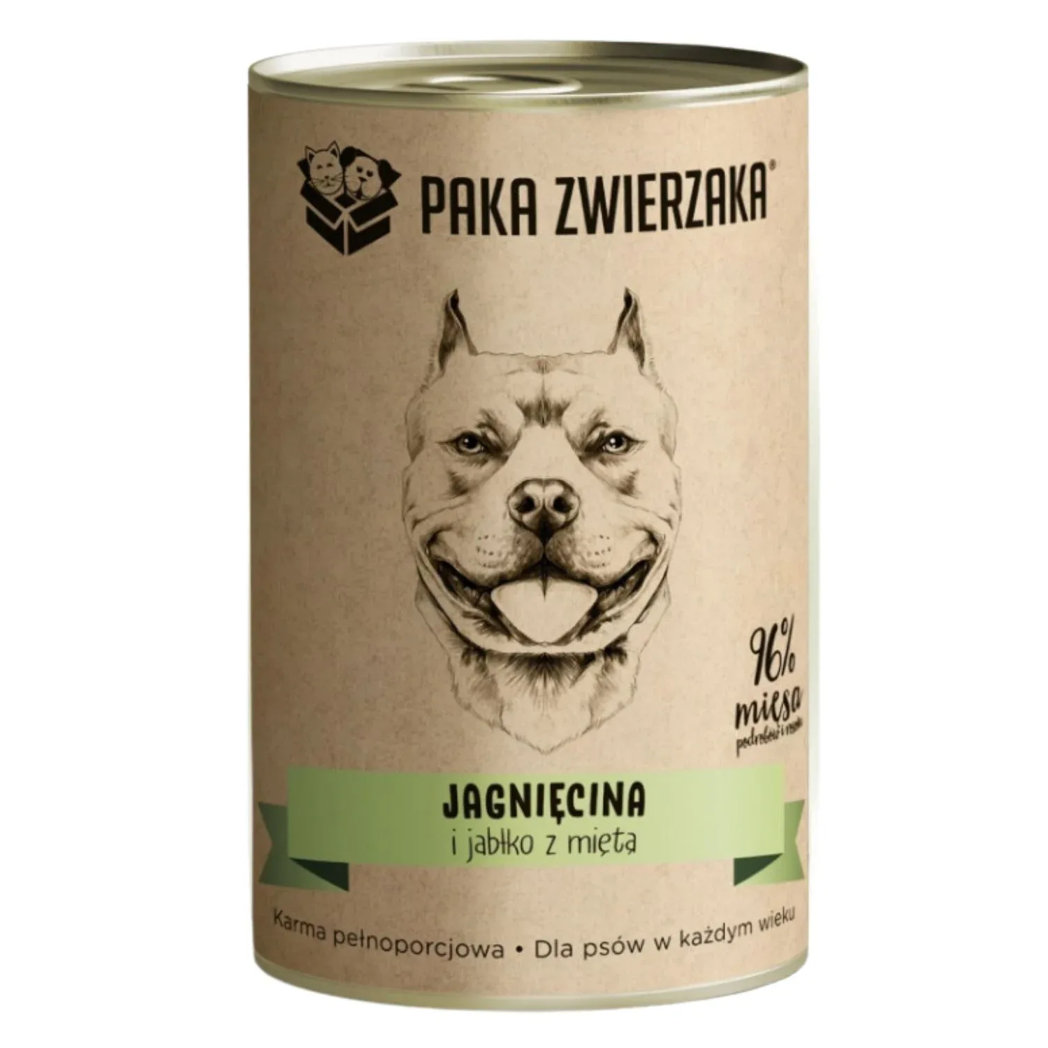 Paka Zwierzaka Jagnięcina i Jabłko z Miętą 400g - Image 2