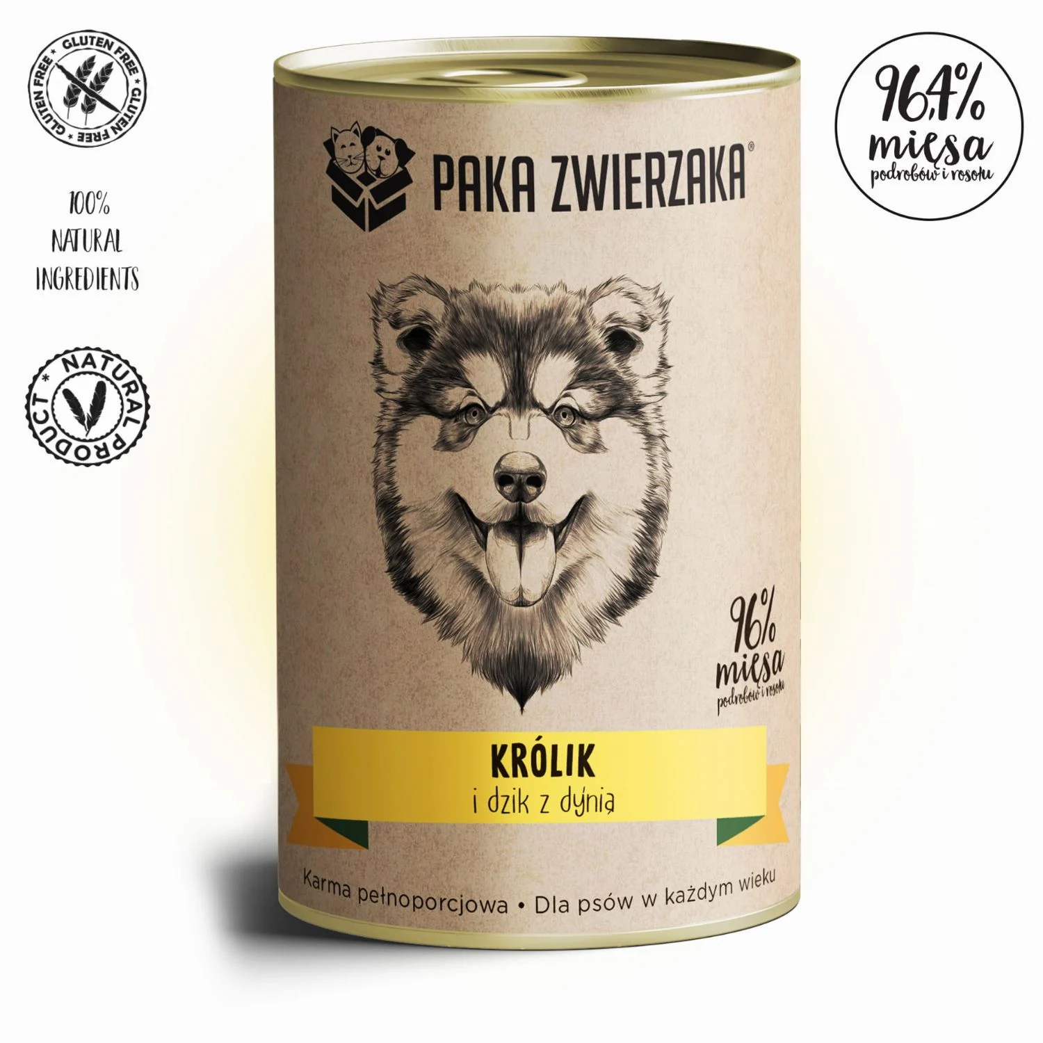 Paka Zwierzaka Królik i Dzik z Dynią 400g - Image 2