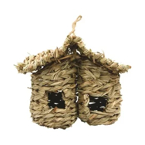 Panama Pet Panama Pet podwójna lęgówka z trzciny 20 x 12,5 x 18,5 cm