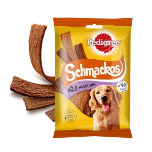 PEDIGREE Schmackos 144g - przysmak dla psów (z wołowiną, z kurczakiem, z jagnięciną, z kaczką)