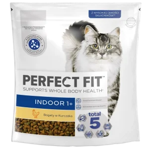 PERFECT FIT (Indoor 1+) 750g Bogaty w kurczaka - sucha karma dla kota żyjącego w domu