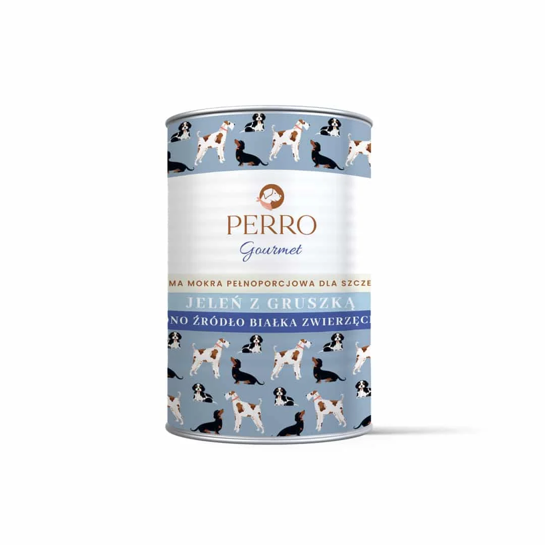 Perro Karma Mokra Gourmet JUNIOR Jeleń z Gruszką - Image 2