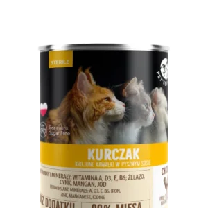 PET REPUBLIC KOT puszka 400g STERILE KURA sos /12
