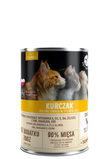 PET REPUBLIC KOT puszka 400g STERILE KURA sos /12