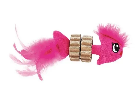 Petstages Karbowana rybka z piórkami PS90021